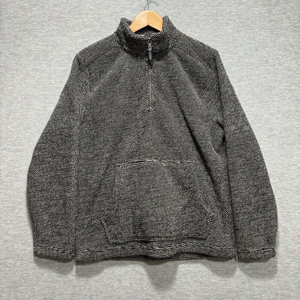 Vintage Telluride Clothing Company Sweater Gray 1/4 Zip Pullover Mens Size M